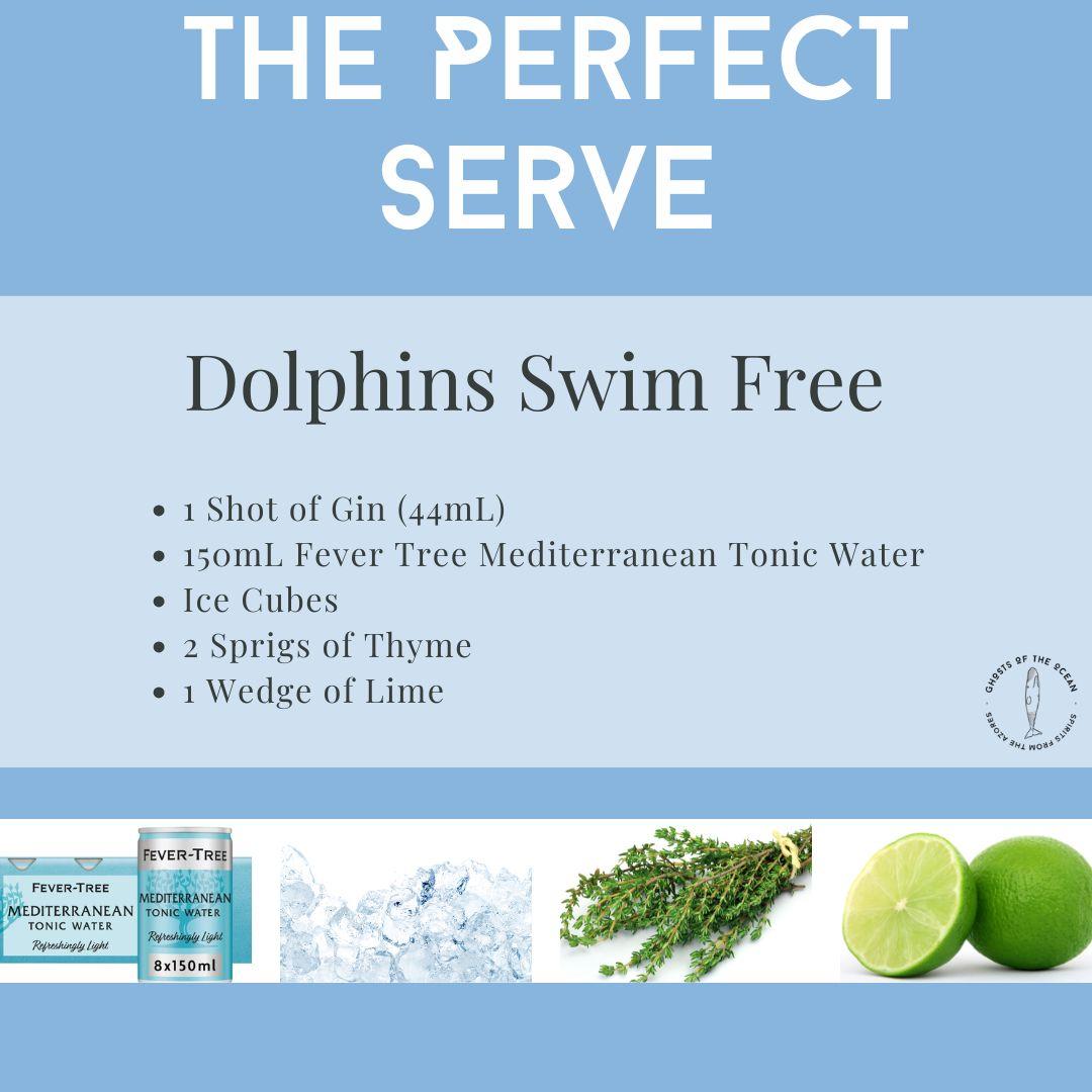 Dolphins Swim Free Botanical Dry Gin